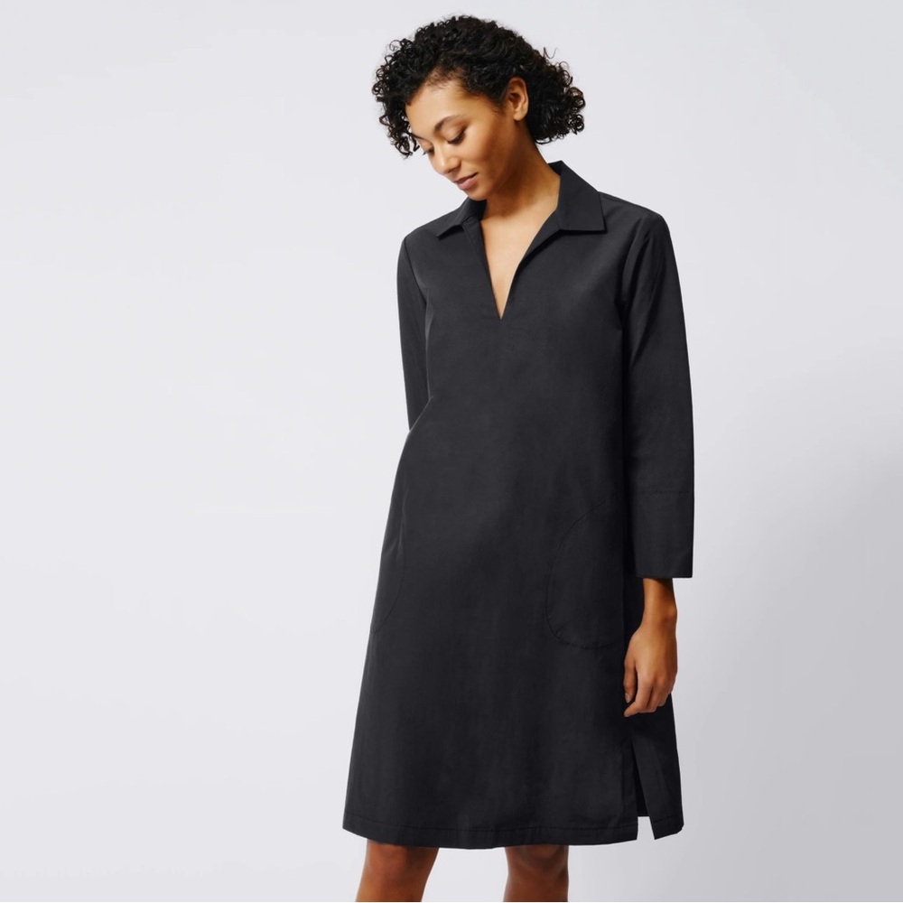 Roots Black Linen Tunic Dress